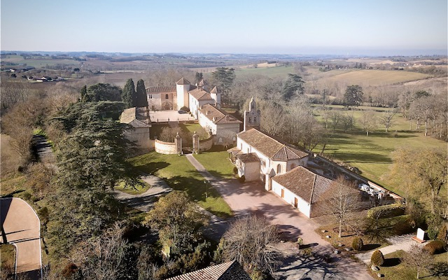 Vue aérienne de la commune de Saint-Germier